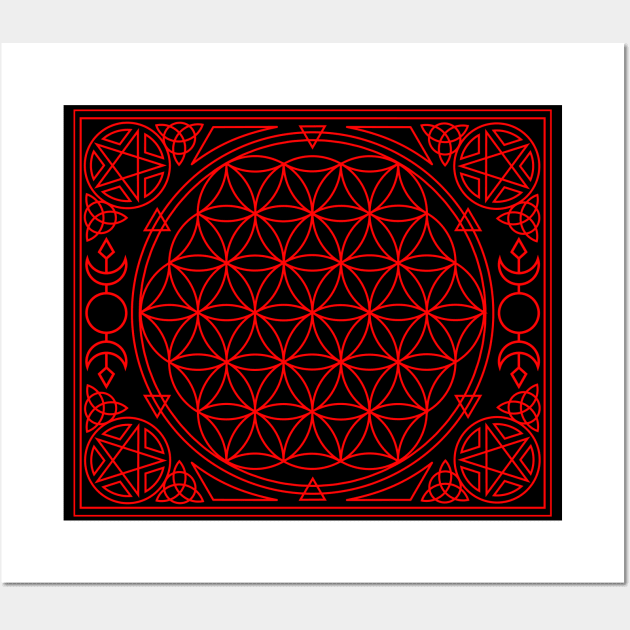 Flower of Life Alter cloth Wall Art by RavenWake